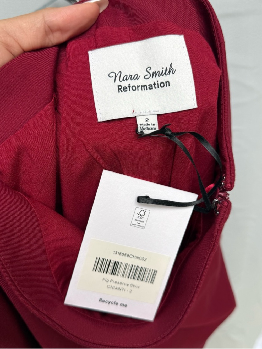 Reformation x Nara Smith Pencil Skirt - Picture 3 of 4
